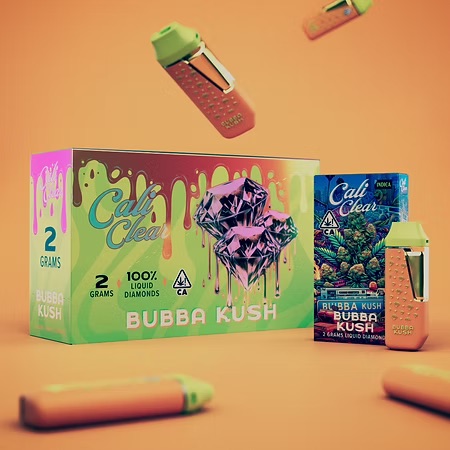 Calicleardisposablesusa.com | cali clear bubba kush – 2g liquid diamonds disposable – indica