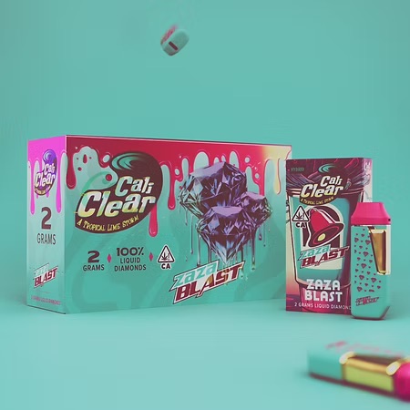 Cali Clear USA|Cali Clear Zaza Blast – 2G Liquid Diamonds Disposable – Hybrid