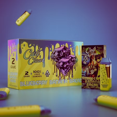 Cali Clear USA|Cali Clear Blueberry Banana Bread – 2G Liquid Diamonds Disposable – Indica